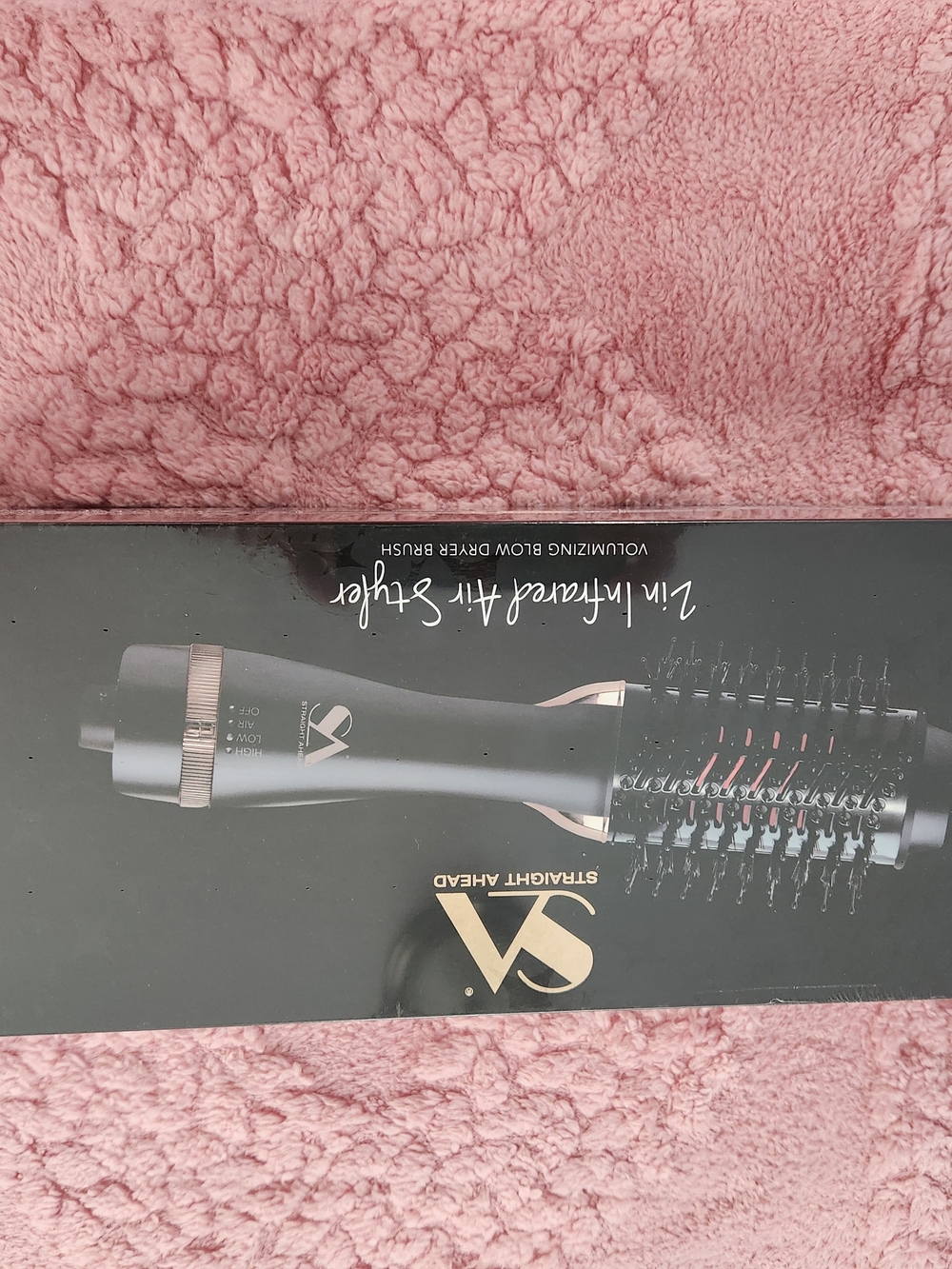 SA Straight Ahead Volumizing Blow Dryer Brush - Black